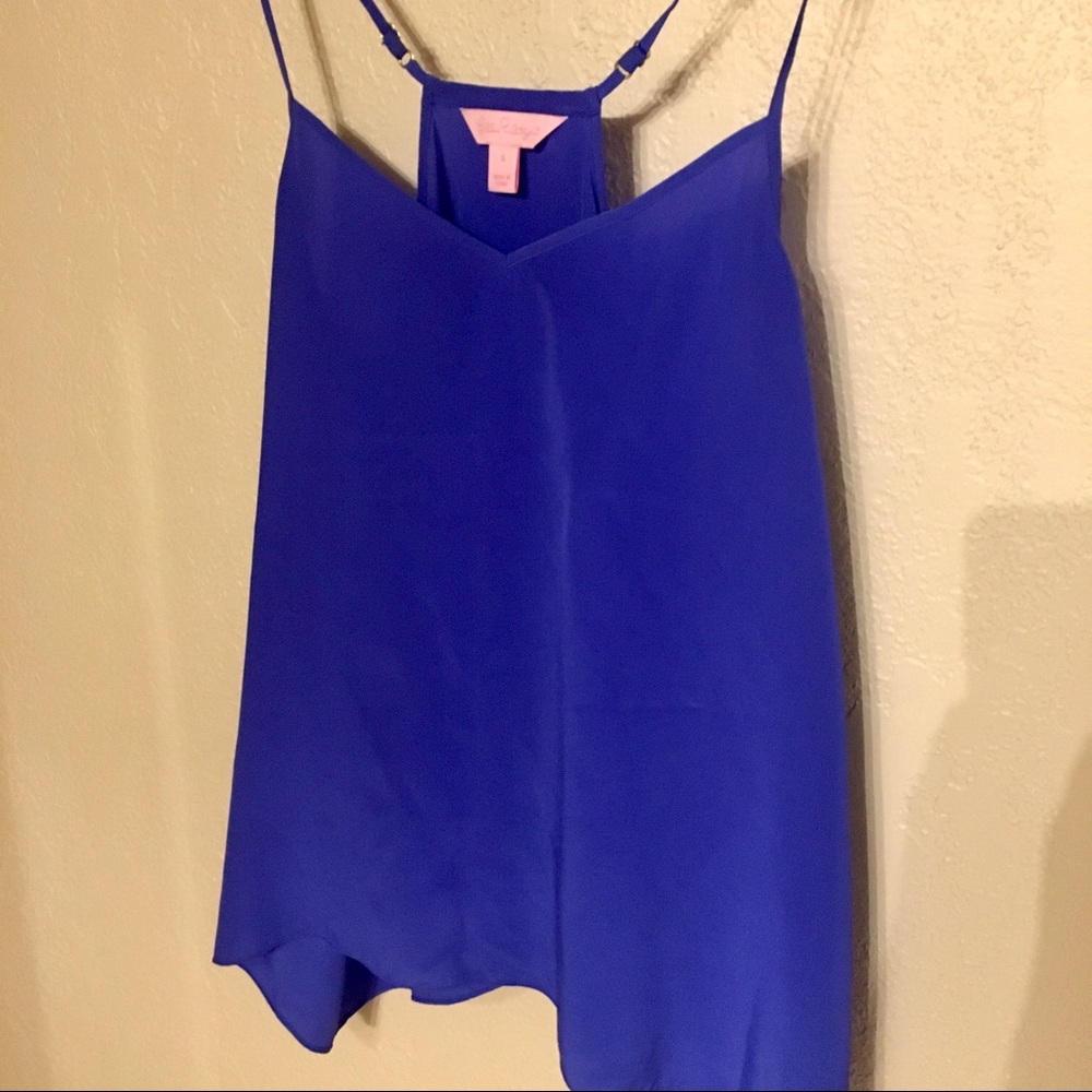 Lilly Pulitzer Dusk Silk Tank - Blue